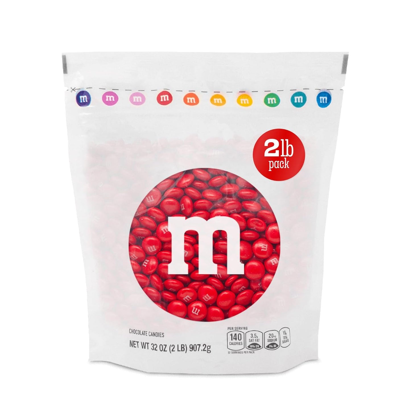 M&M'S Red Milk Chocolate Candy for Parties and Celebrations
