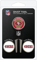 NFL Team Golf Divot Tool + 3 Markers, Magnetic Enamel