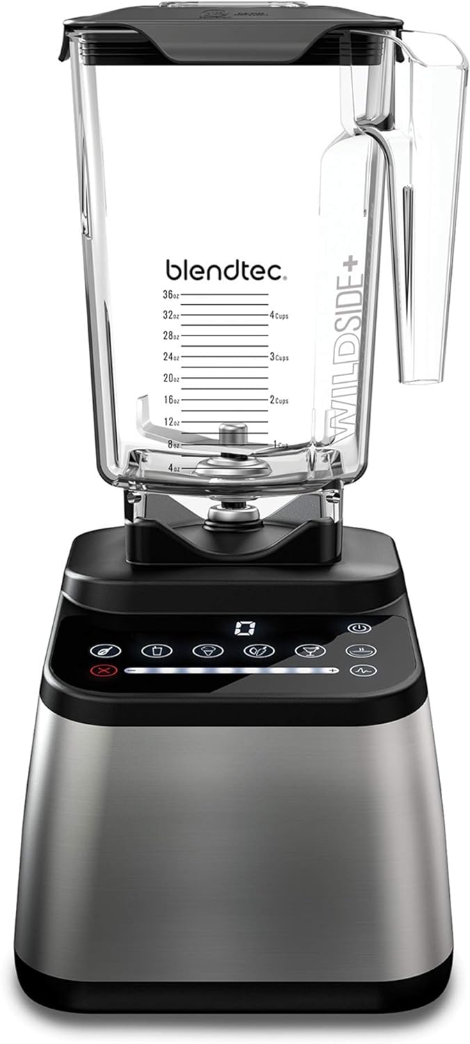 Blendtec Designer Blender - 90 Oz WildSide+ Jar - Stainless Steel