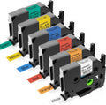 Vibrant 6-Pack 12mm Laminated Label Tapes by Anycolor