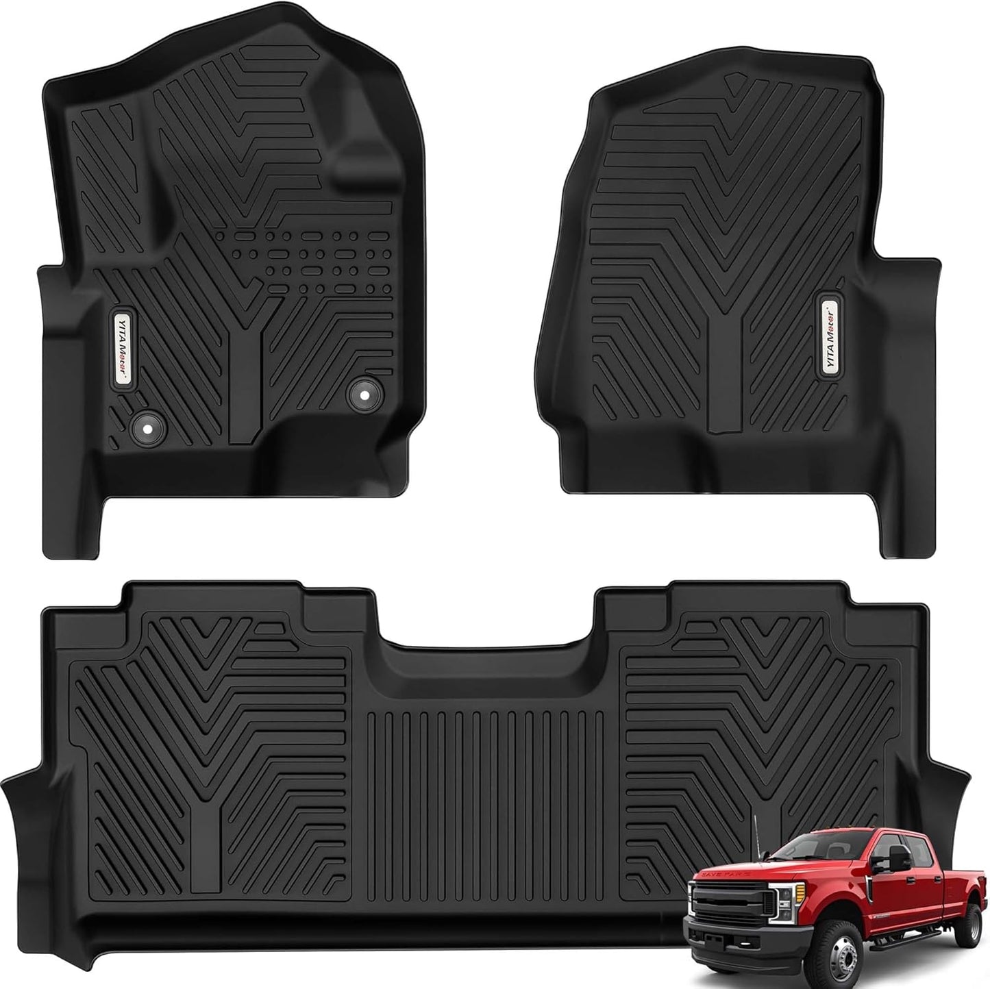 YITAMOTOR Floor Mats for 2017-2025 Ford F-250/F-350 SuperCrew