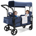 Stroller Wagon for 2 Kids with Adjustable Handle for Comfort