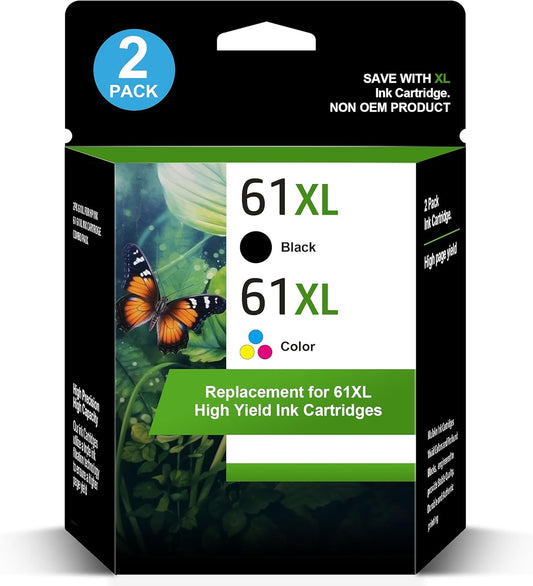 61XL Printer Ink Combo Pack for HP Envy and Officejet Printers
