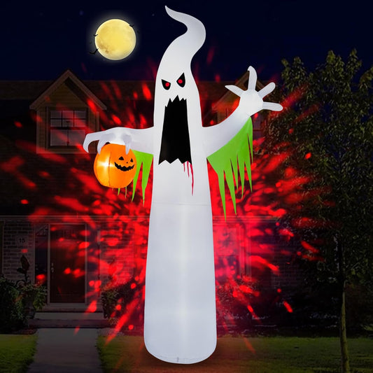 Giant 13FT Halloween Inflatable Ghost with LED Lights for Yard