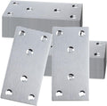 50PCS Silver Flat Mending Plates 4x2in - Heavy Duty Repair Plates