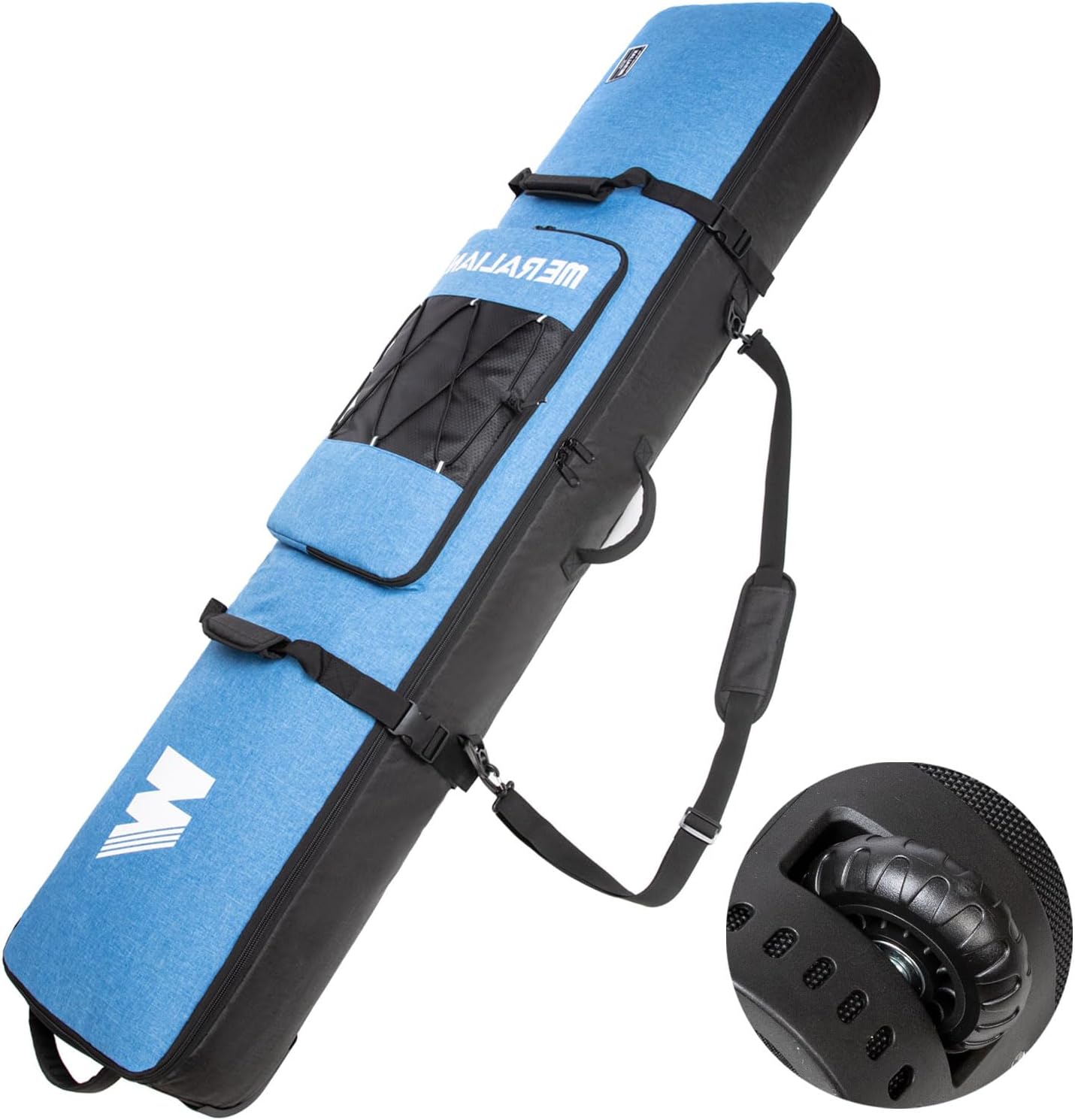 MERALIAN Padded Roller Snowboard Bag | Easy Travel with wheels!