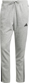adidas Men's Essentials 3-Stripes Fleece Open Hem Pants - Comfortable