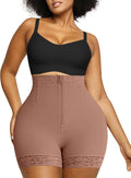 Butt Lifter Shapewear Tummy Control Shorts - Waist Cincher with Zipper