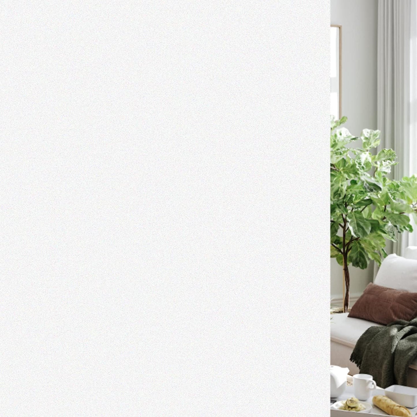 HIDBEA Frosted Window Privacy Film for Home and Office Use