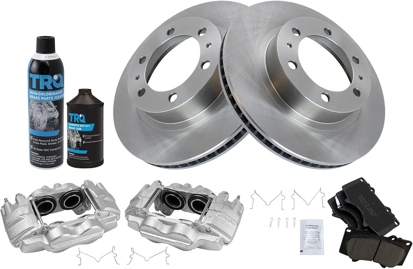TRQ Front Brake Pad & Rotor Kit for Toyota 4Runner & Tacoma