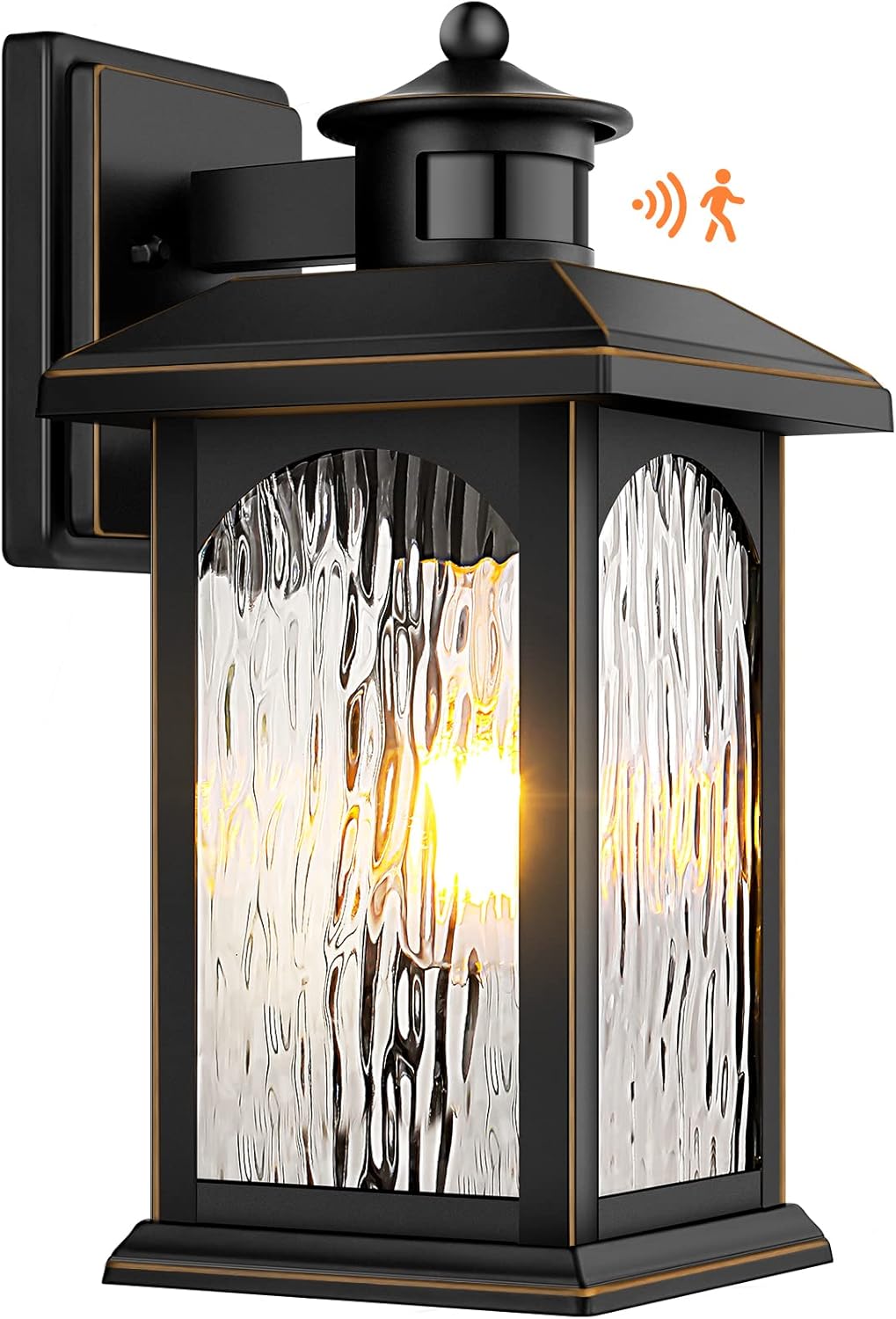 Motion Sensor Outdoor Lights - Retro Dusk to Dawn Lanterns