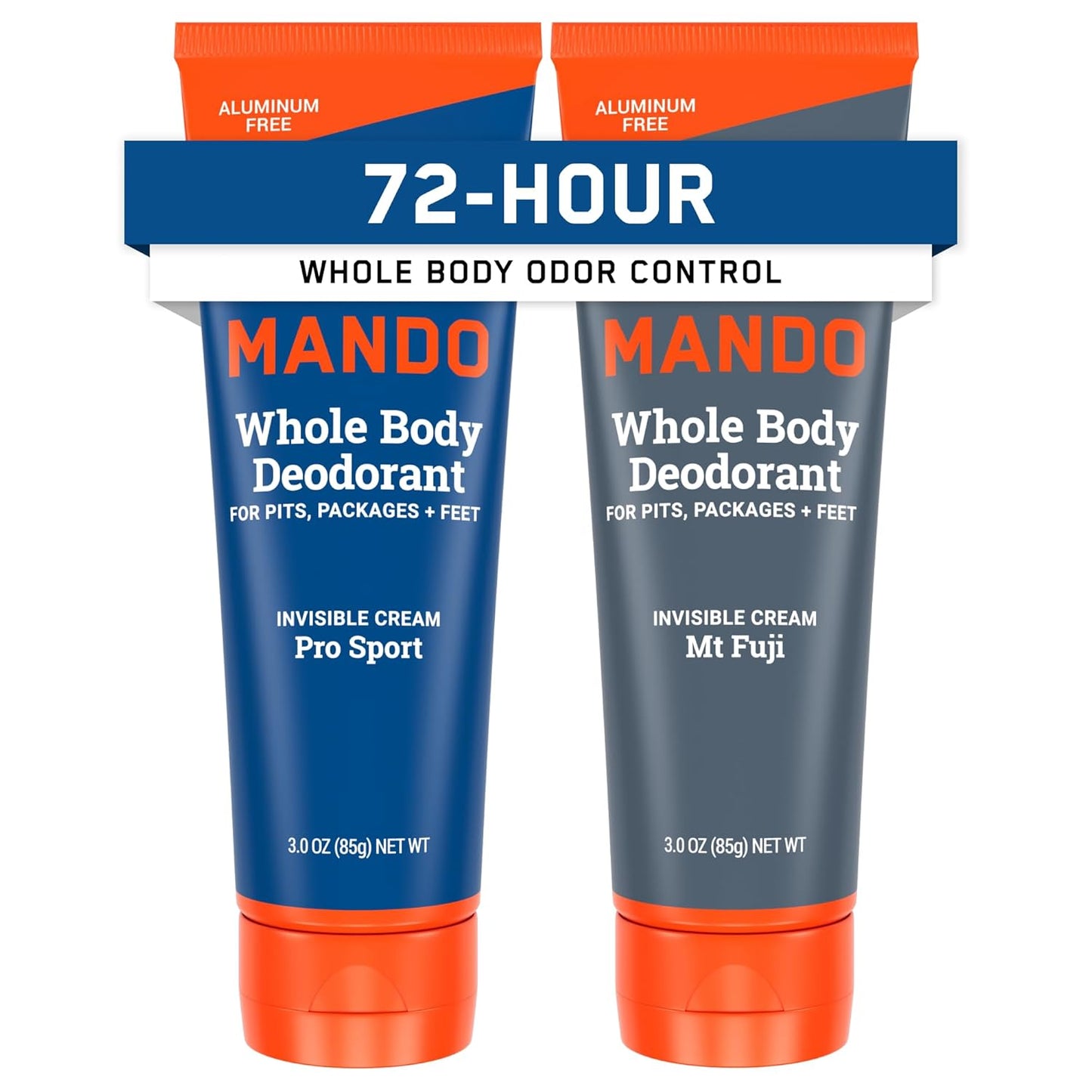 Mando Whole Body Deodorant for Men - 72 Hour Odor Control