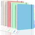 Graph Paper Notebook 8.5 in x 11 in Spiral Notebook - Durable 4-Pack