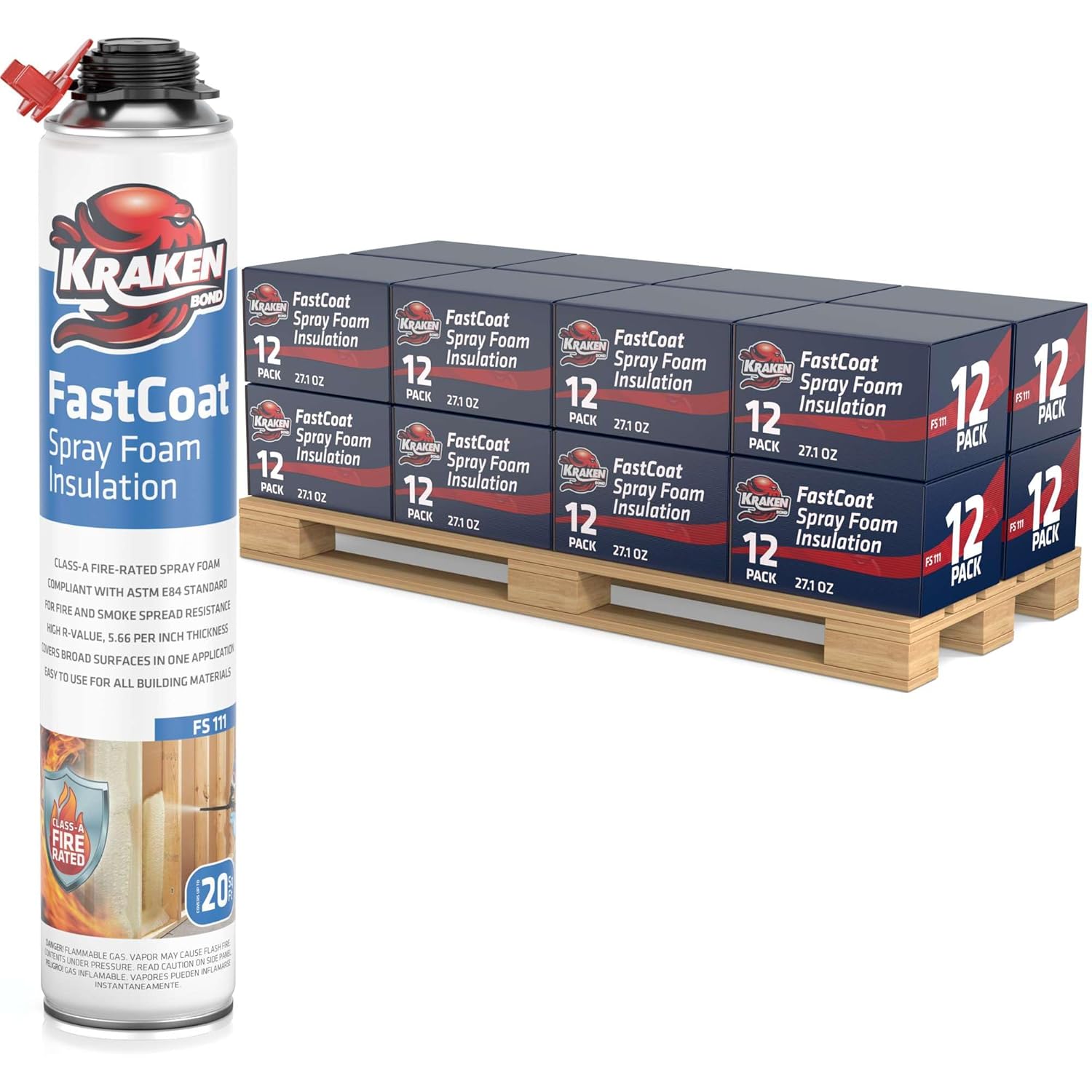 Kraken Bond Fastcoat Fire Rated Spray Foam Insulation Kit