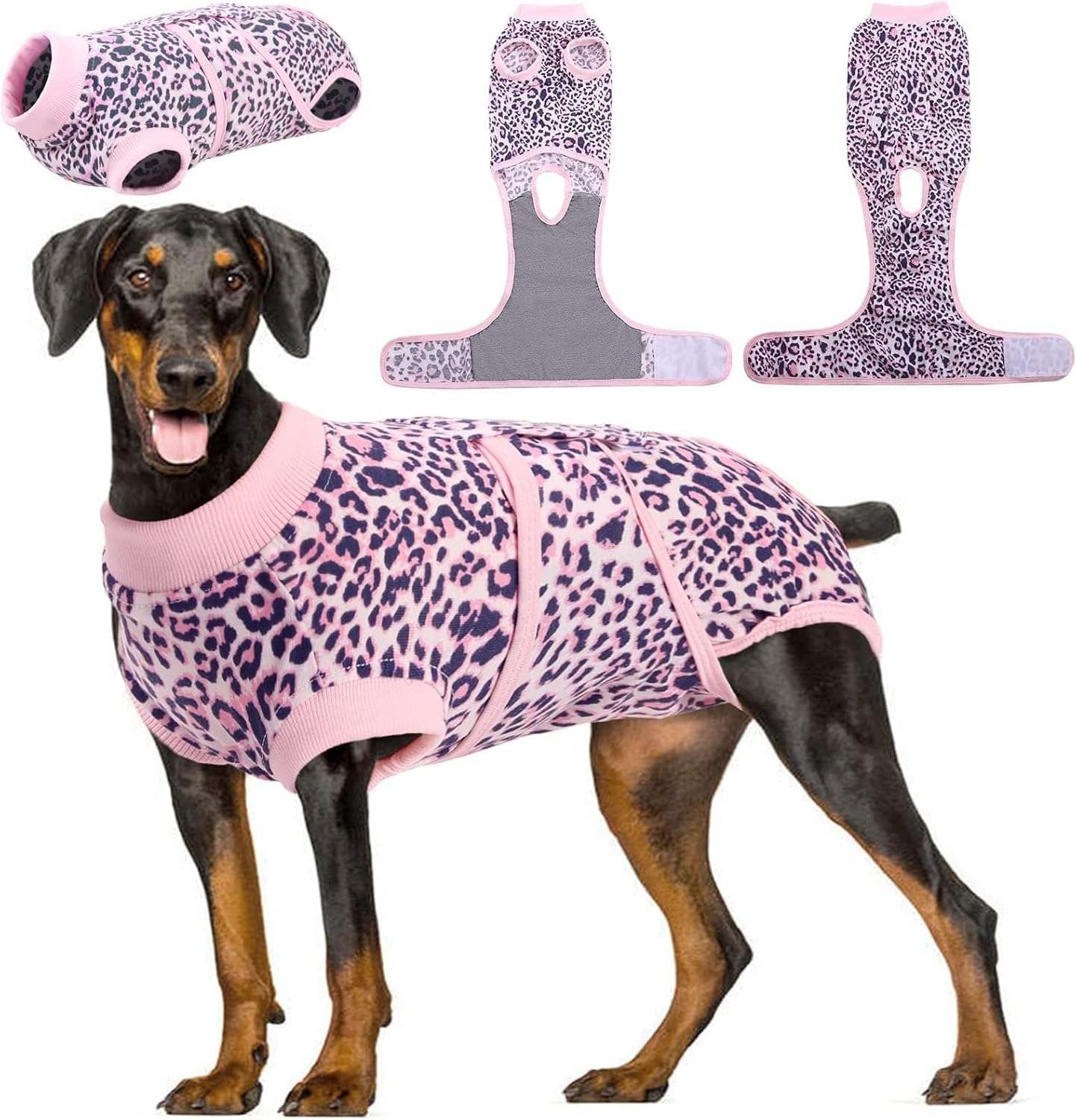 Kuoser Recovery Suit for Dogs - Comfy Post-Op Onesie for Pets