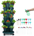 Vertical Planter 6 Tier Stackable Strawberry Planter - Mobile Herb