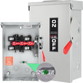 Upgrade 2p 60 Amp Disconnect Switch - Heavy Duty NEMA 3R Disconnect