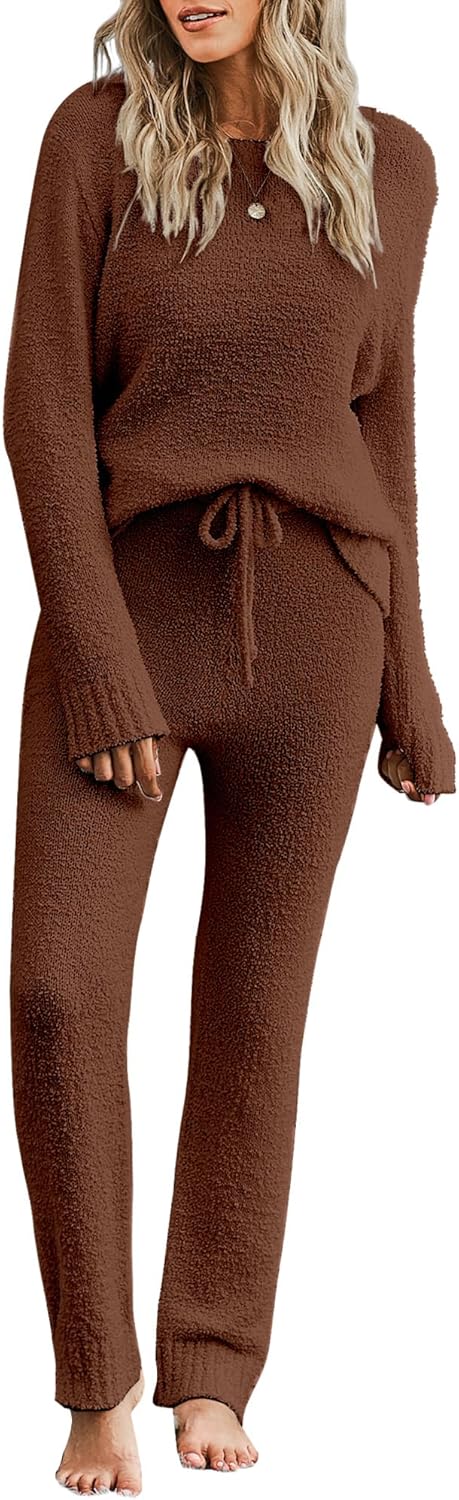 Luvamia Women's Casual Pajama Set for Cozy Winter Lounging