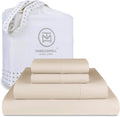 800 Thread Count King Cotton Sateen Sheets - Light Beige King Set
