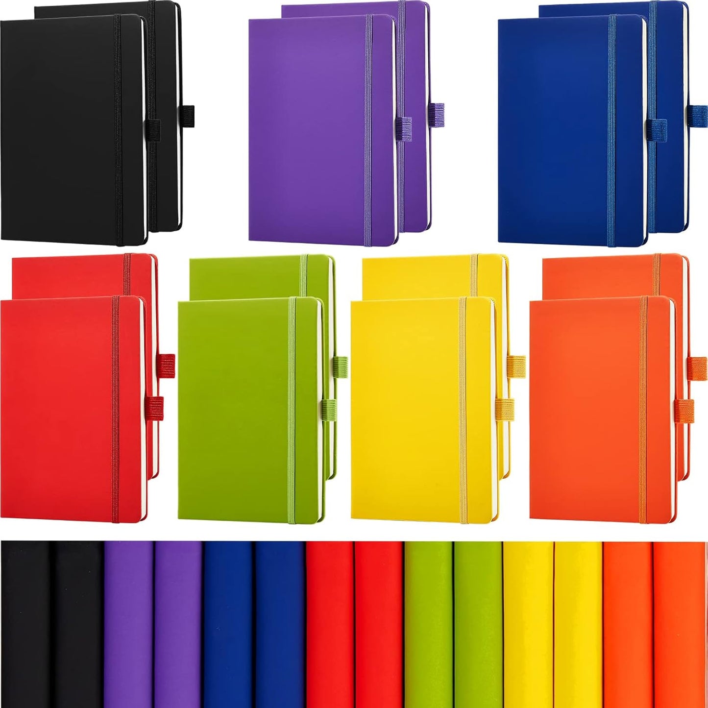14 Pack A5 Lined Journal Notebooks for School and Work Use