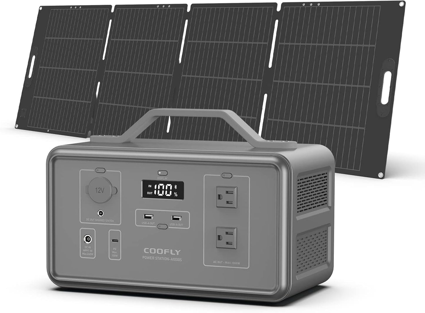 1021Wh Portable Solar Generator - Power On-The-Go!