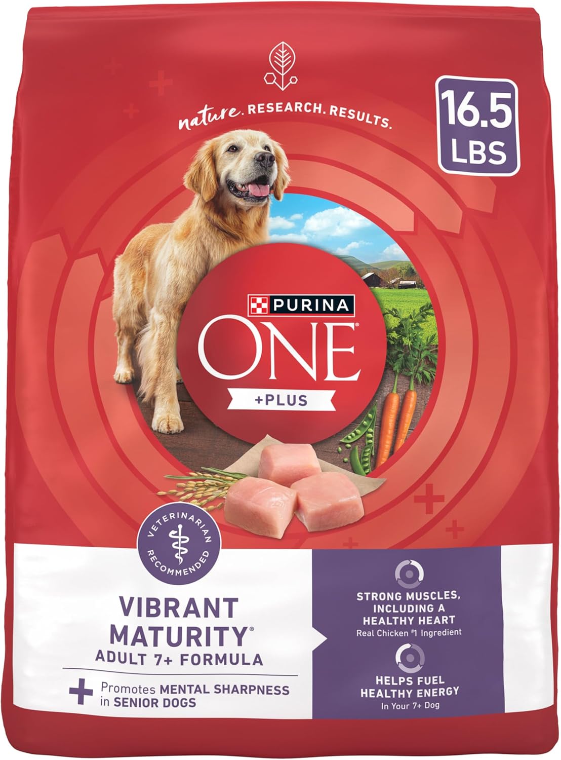 Purina ONE High Protein Dry Senior Dog Food for Vibrant Maturity