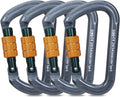 SOB Auto Locking Climbing Carabiner Clips - Heavy Duty Safety