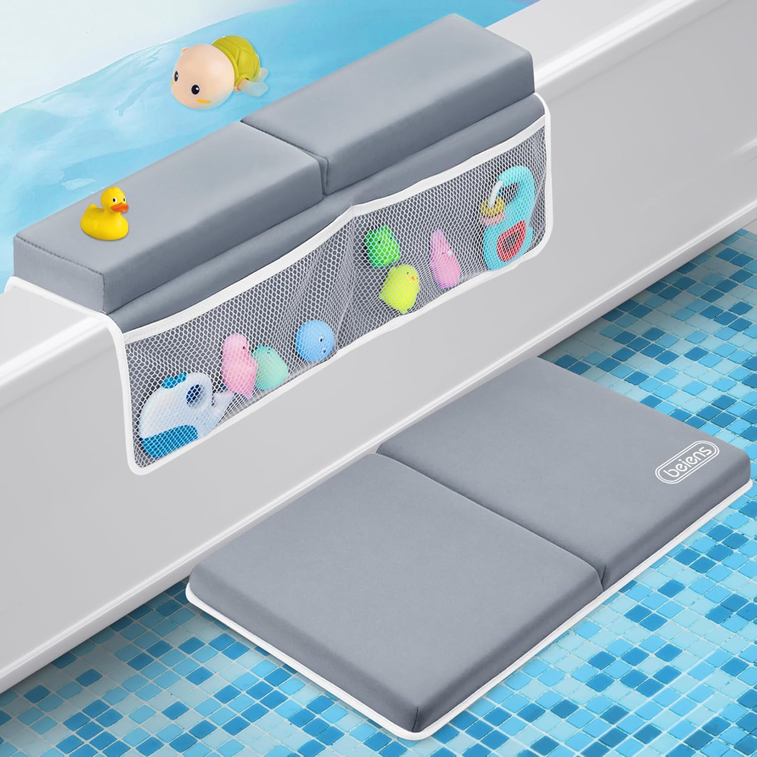 Comfortable Bath Kneeler and Elbow Rest Pad Set for Parents