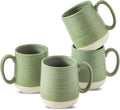 Hasense Porcelain Coffee Mugs Set of 4, 15 Oz Large Mugs - Comfortable