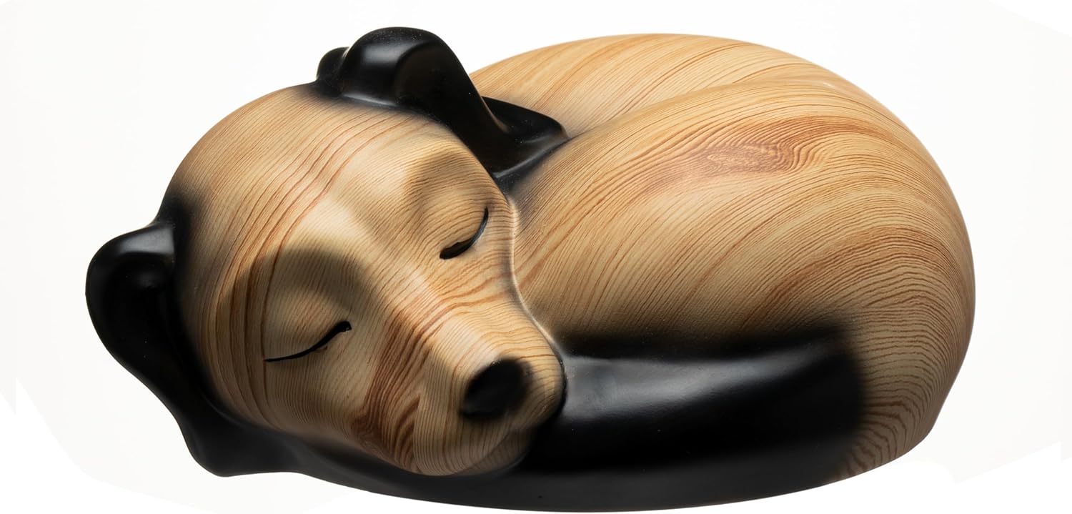 Pet Urns for Ashes - Sleeping Resin Cremation Dog Urn