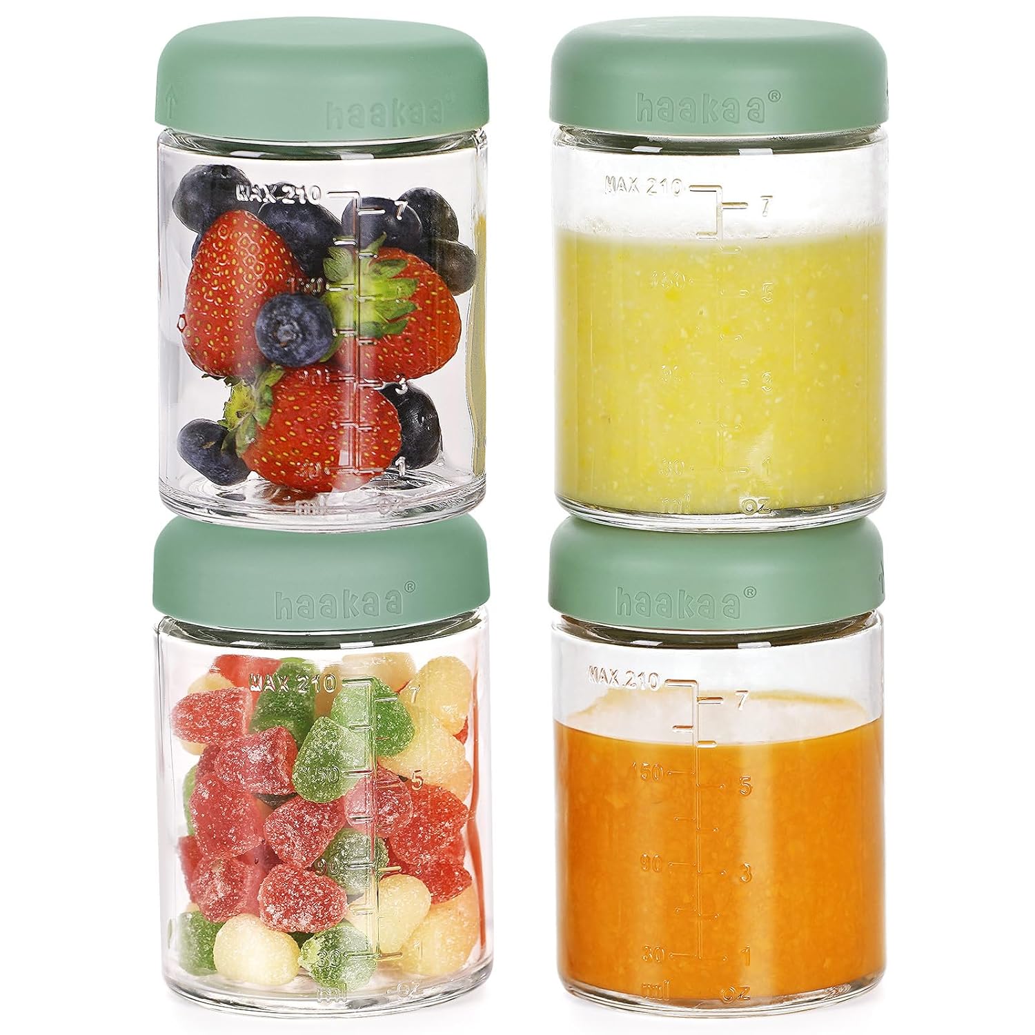 Leak-Proof Glass Baby Food Storage Containers Set for Parents