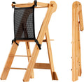 Foldable Toddler Standing Tower - Adjustable Height Kitchen Step Stool