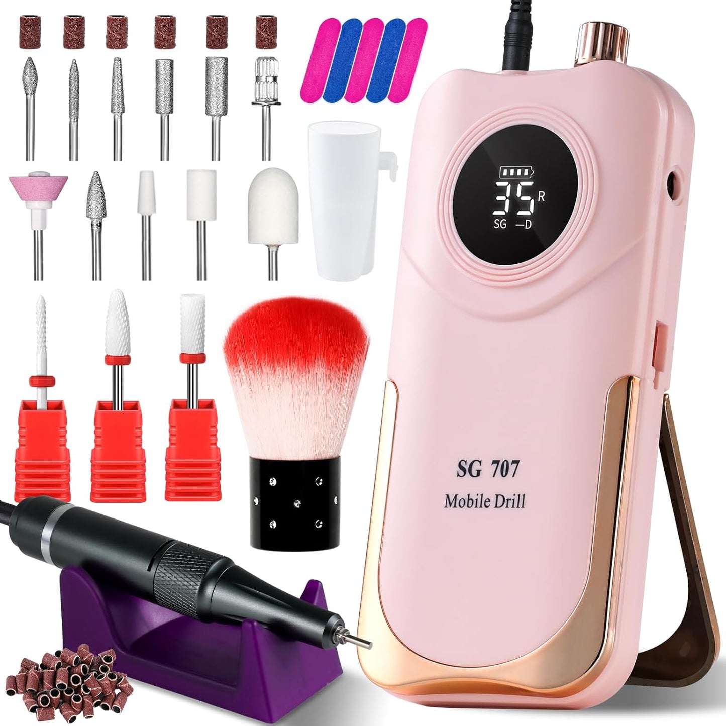 Portable Electric Nail Drill Cordless for Professional Nail Care