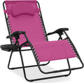 Oversized Zero Gravity Chair Folding Outdoor Recliner - Hot Pink/Black