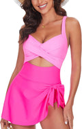 One Piece Swimsuit Women Tummy Control Swim Dress for Style