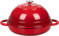 Cast Iron Enameled Dutch Oven Pot for Bread Baking, 6 Quart