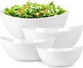 Home Beets White Ceramic Serving Bowls Set of 4 - Elegant Entertaining