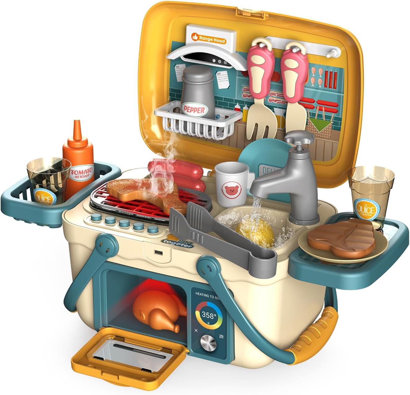 PALYSOM Kids BBQ Playset - Interactive Cooking Fun!