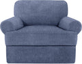 2 Pieces T Cushion Chair Covers with Arms Super Stretch Slipcover