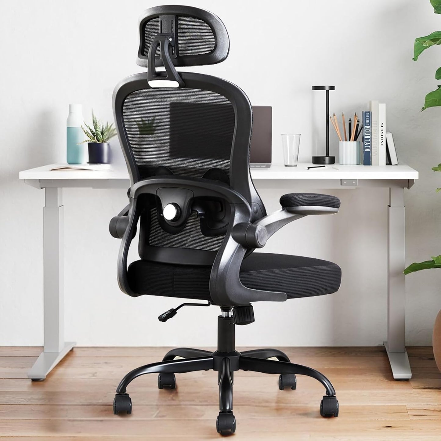TUKAKA Ergonomic Office Chair with Adjustable Lumbar Support - Rocking Function, Ultimate Comfort