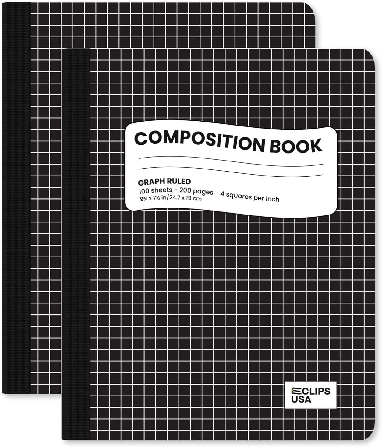 Quad Ruled Graph Composition Notebook, 2 Pack - Boost Productivity!