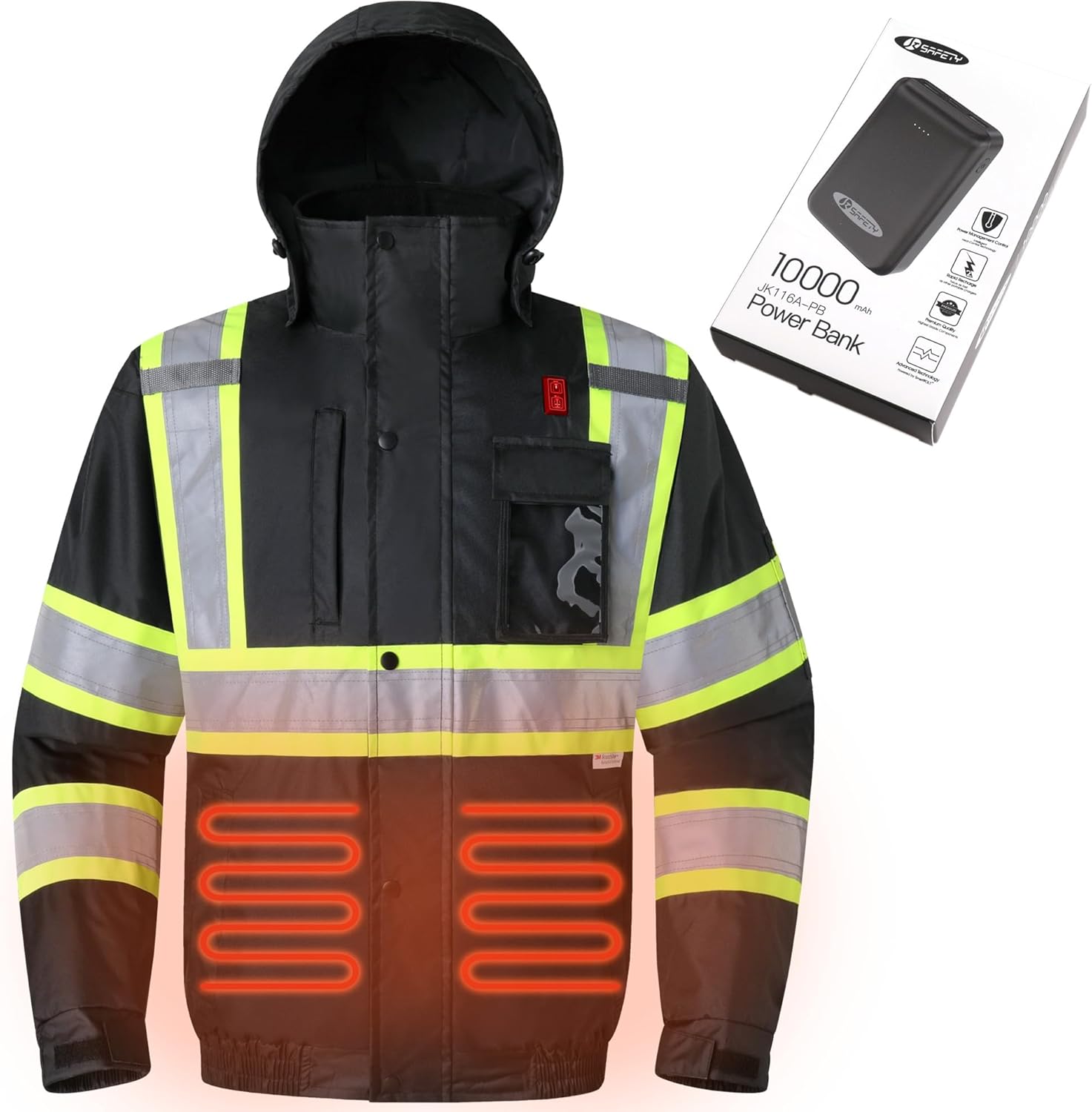 JKSafety Heated Safety Jacket with 3M Reflective Strips Review