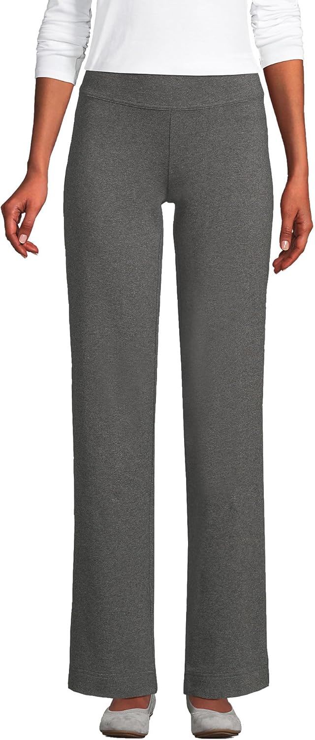 Lands' End Starfish Mid Rise Straight Leg Pants for Comfort