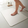 White Bath Mat 24x36 in - Thin, Quick Dry Bath Rug