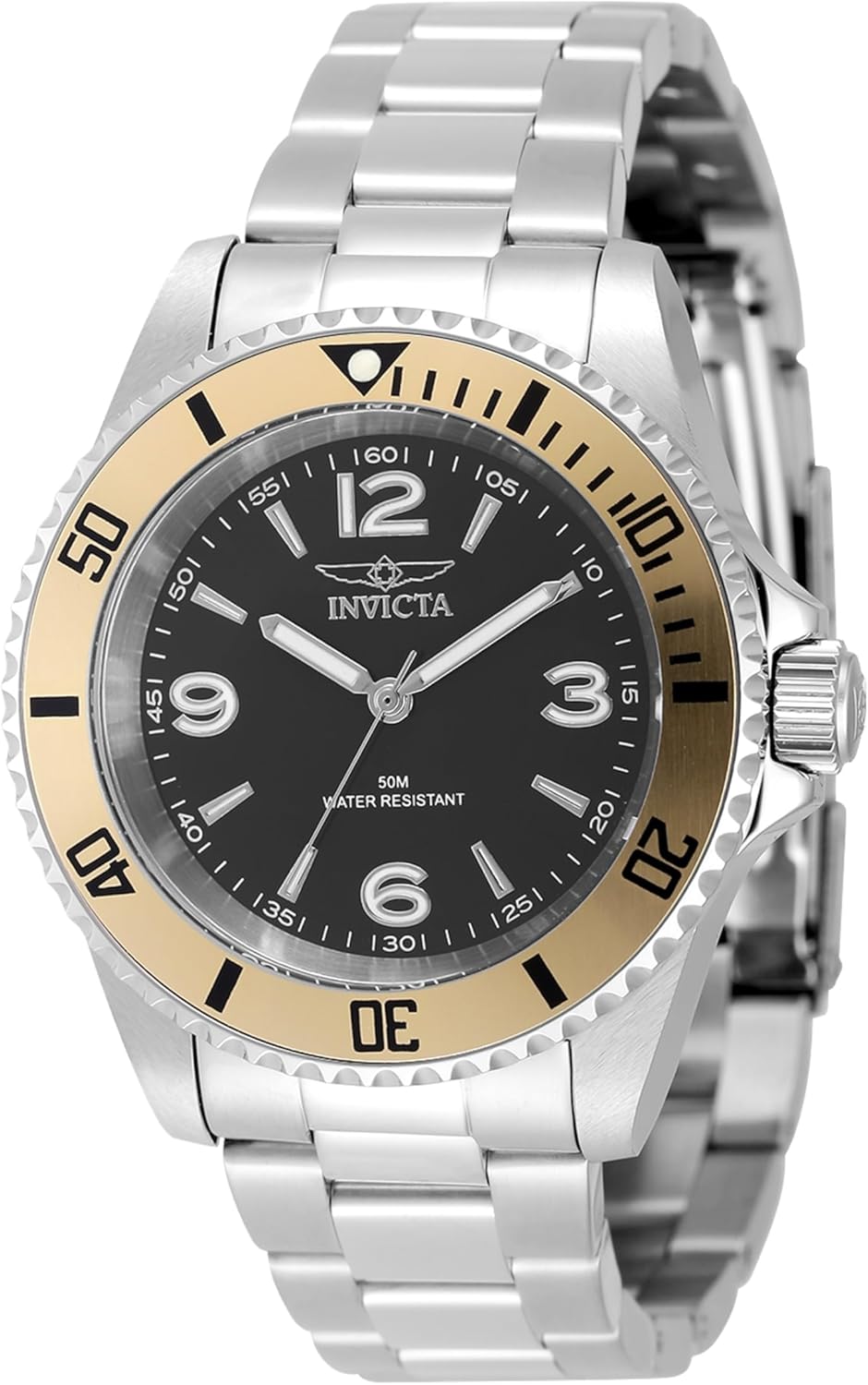 Invicta Mens Watch Stainless Steel 40mm with Charcoal Dial