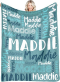 Personalized Name Blanket for Kids and Adults - Custom Plush Throw
