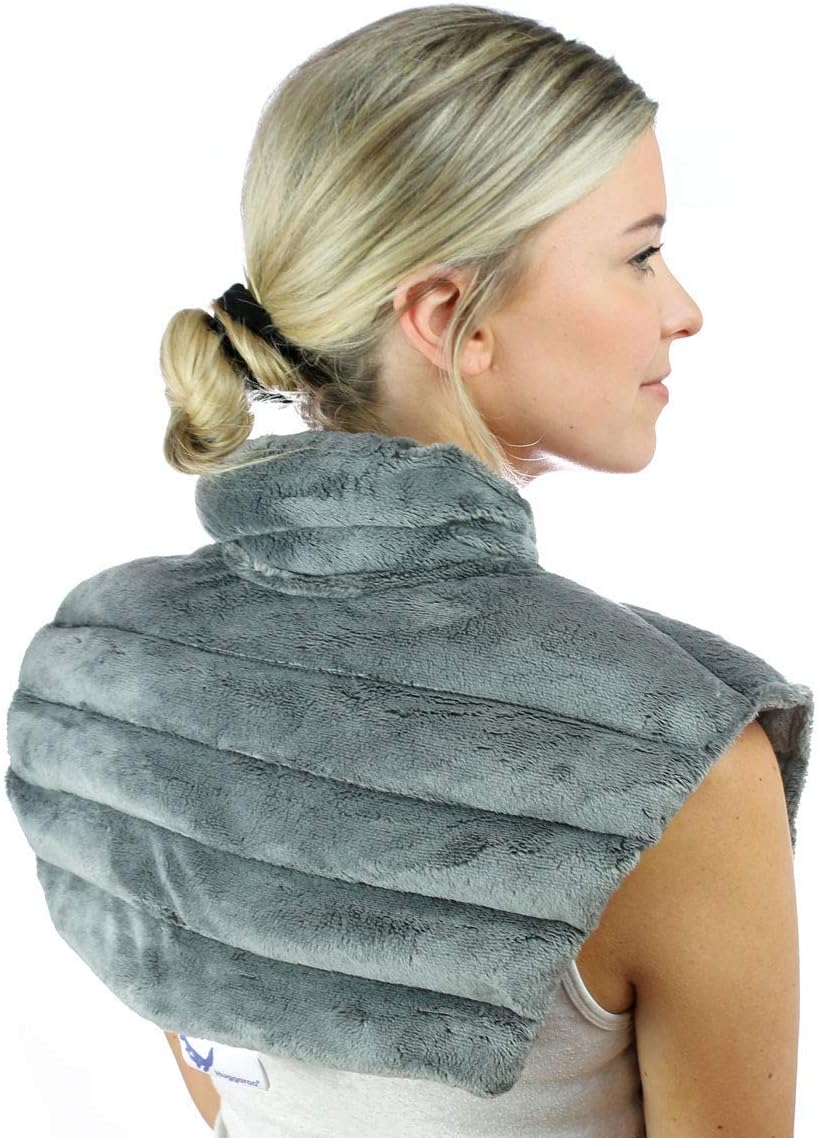 Cordless Lavender Shoulder Heating Pad - Pain Relief & Relaxation.