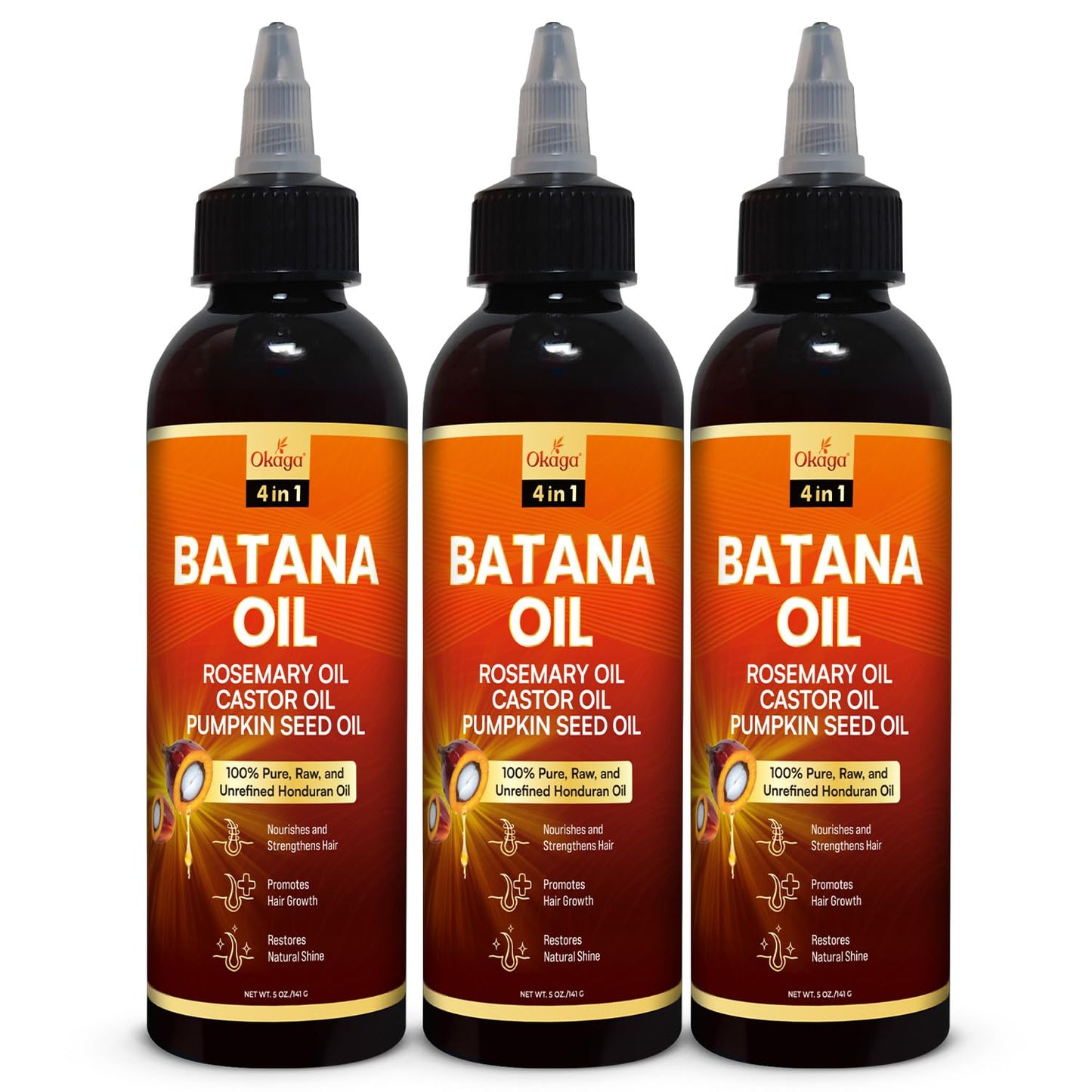Batana Oil for Hair Growth with Rosemary and Castor Oils