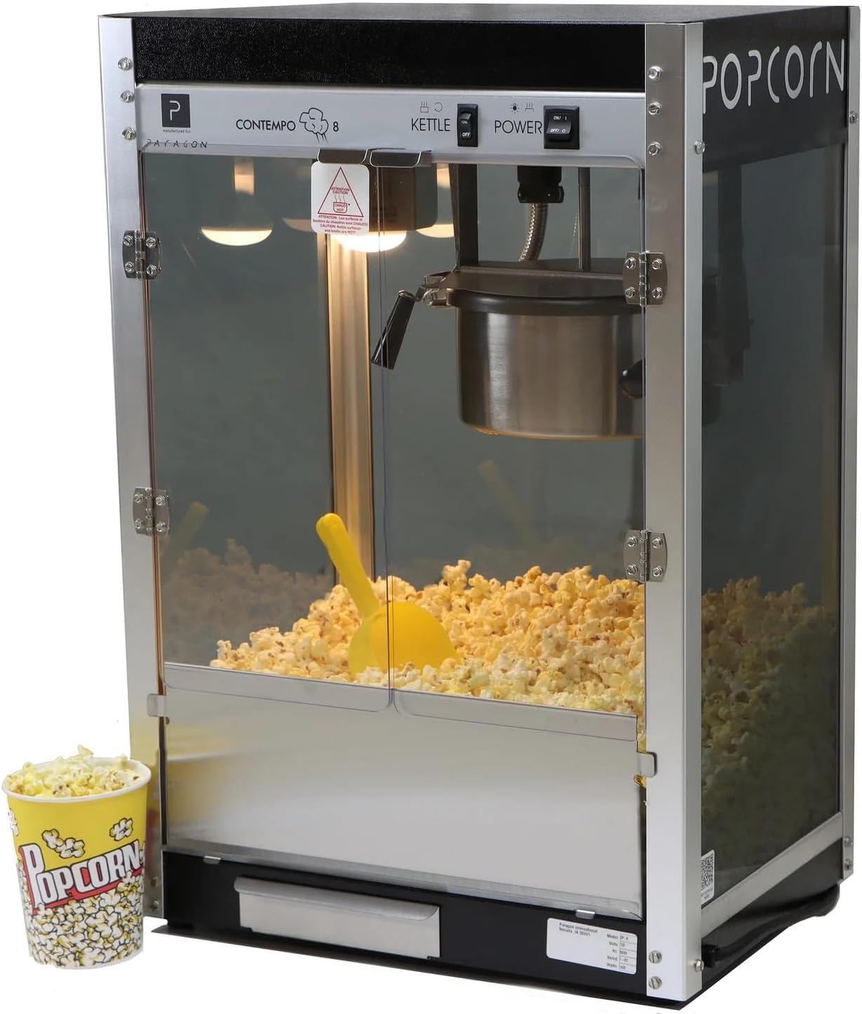 Paragon Contempo Pop 8oz Popcorn Machine - High Output