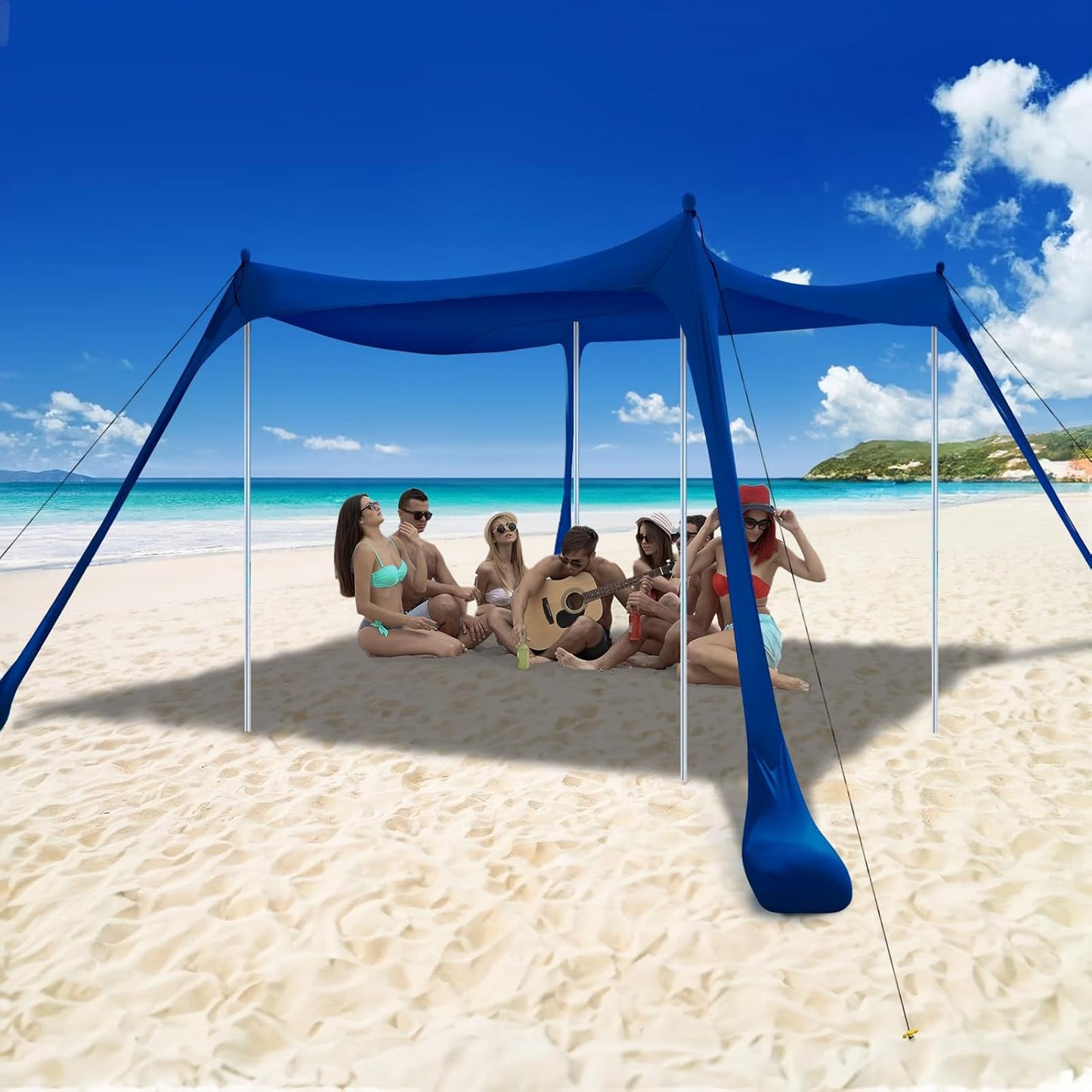 COMMOUDS Beach Tent Sun Shelter - Ultimate Portable Canopy